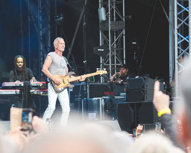 Sting performing at Scarborough on Sunday, June 25.