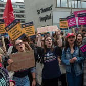  Royal College of Nursing said just over 43% took part in the ballot, below the 50% threshold to call for a strike action.  (Guy Smallman/Getty Images)