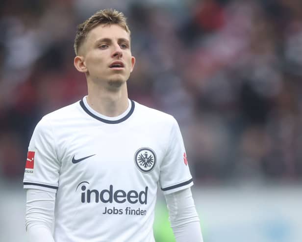 Eintracht Frankfurt midfielder Jesper Lindstrom.  (Photo by Alex Grimm/Getty Images)