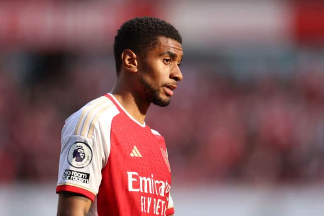 Arsenal winger Reiss Nelson. (Photo by Catherine Ivill/Getty Images)