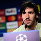 Sandro Tonali is due on Tyneside on Wednesday after being confirmed as a Newcastle United player. (Photo by MARCO BERTORELLO/AFP via Getty Images)