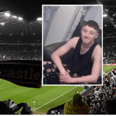 Gordon Gault was applauded by Newcastle United fans at Wembley Stadium (Image: Getty Images)