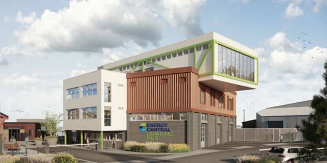 Artist impression of Energy Central Learning Hub.