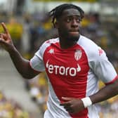 Monaco defender Axel Disasi. (Photo by SEBASTIEN SALOM-GOMIS/AFP via Getty Images)