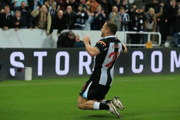 Newcastle United winger Ryan Fraser. (Photo by LINDSEY PARNABY/AFP via Getty Images)