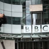 Media outlets face legal and editorial complications if they identify the BBC presenter in question. (Photo by HENRY NICHOLLS / AFP) (Photo by HENRY NICHOLLS/AFP via Getty Images)