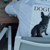 Sandro Tonali models t-shirt made by his girlfriend, Juliette.