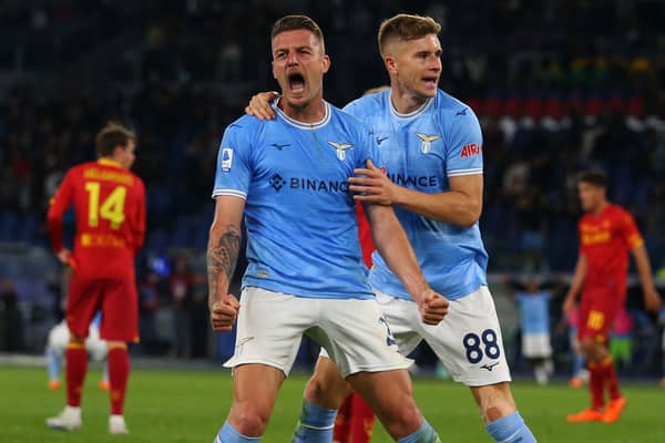 Lazio midfielder Sergej Milinkovic-Savic is set to move to Saudi Arabia. (Photo by Paolo Bruno/Getty Images)