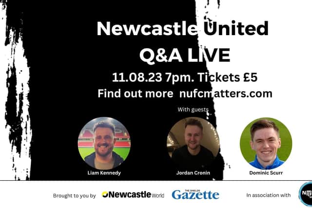 Newcastle United talk-in with NewcastleWorld and Shields Gazette writers. 
