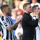 Newcastle United head coach Eddie Howe.  (Photo by Alex Davidson/Getty Images)