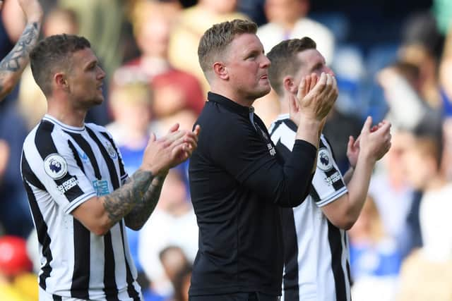 Newcastle United head coach Eddie Howe.  (Photo by Alex Davidson/Getty Images)