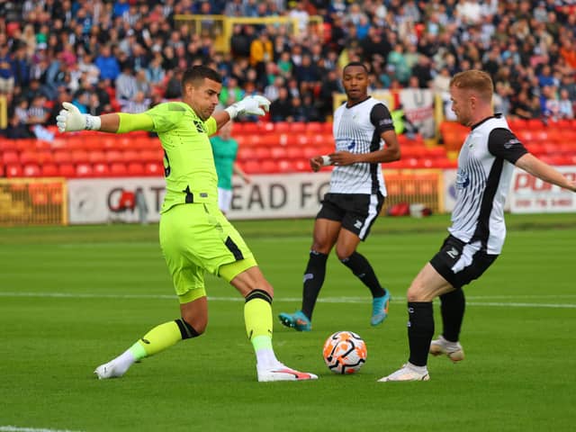 Newcastle United goalkeeper Karl Darlow. (Photo credit: Gateshead/ Jack McGraghan)