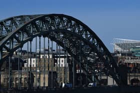 A general view of the Tyne Bridge and St James’ Park. (Photo by Stu Forster/Getty Images)
