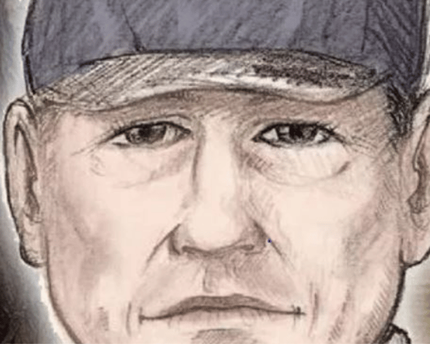 An artist’s impression of the suspect. Photo: Northumbria Police.
