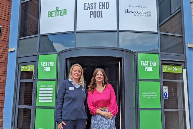 Alison Westworth, Newcastle Partnership Manager at GLL (left), and Cllr Lesley Storey, Cabinet Member for a Growing City. Photo: Newcastle City Council.