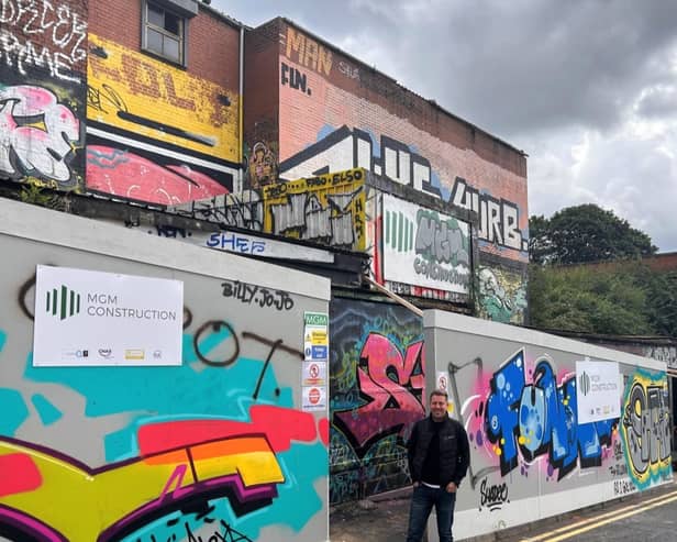 Ryan Gardiner, director at MGM Construction, wants to incorporate the graffiti into the buildings redevelopment. (Photo: MGM)