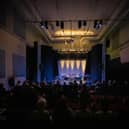 Youngsters taking part in North Tyneside’s Rock School event enjoy the new lighting and sound system at The Exchange 1856.