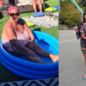 A before and after of Annmarie’s weight loss. Photo: Other 3rd Party.