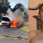 Vicky Pattison uploaded images and video of the incident to Instagram.