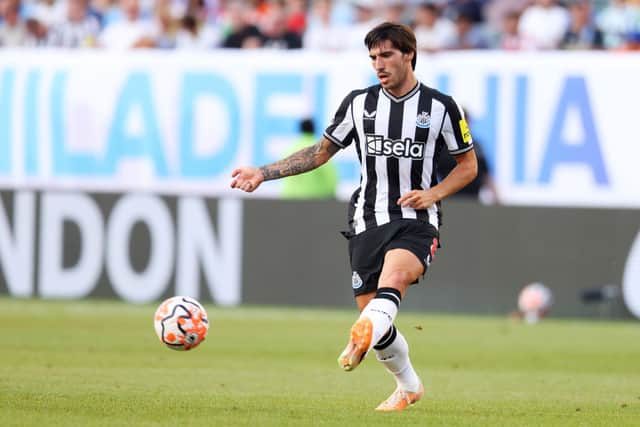 Newcastle United midfielder Sandro Tonali. (Photo by Mike Stobe/Getty Images)