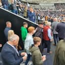 Tino Livramento at St James’ Park for the Sela Cup match v Fiorentina. 