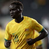 Newcastle United winger Garang Kuol. (Photo by Mark Kolbe/Getty Images)