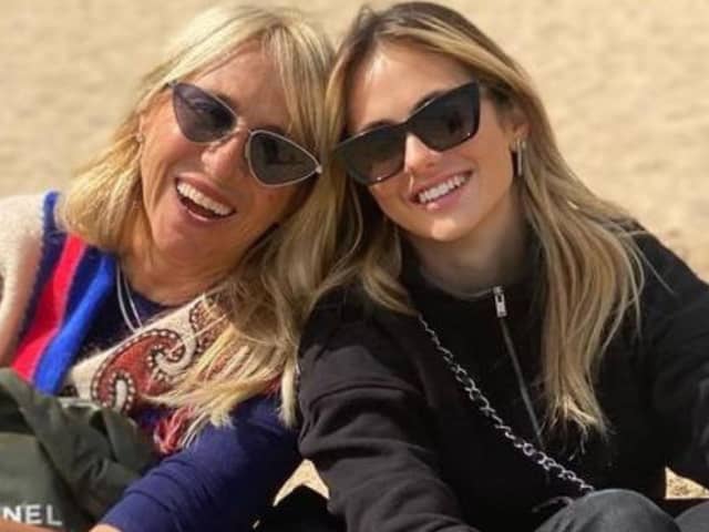 Juliette took a trip to Tynemouth, alongside her mother Chicca.