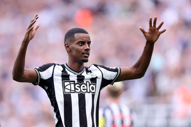 Alexander Isak bagged a brace on his side’s opener against Aston Villa and was a constant threat throughout the game. (Getty Images)