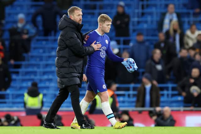 Lewis Hall was introduced to the Chelsea first team by former manager Graham Potter. (Getty Images)