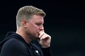 Newcastle United head coach Eddie Howe. (Photo by George Wood/Getty Images)