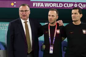 Eddie Howe has added Kamil Potrykus (middle) to his Newcastle United backroom team.  (Photo by Richard Heathcote/Getty Images)