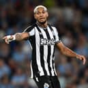Newcastle United midfielder Joelinton. (Photo by Michael Regan/Getty Images)
