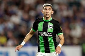 ulio Enciso #20 of Brighton & Hove Albion in action during a pre season friendly match against Chelsea on July 22, 2023 in Philadelphia, Pennsylvania. (Photo by Adam Hunger/Getty Images)