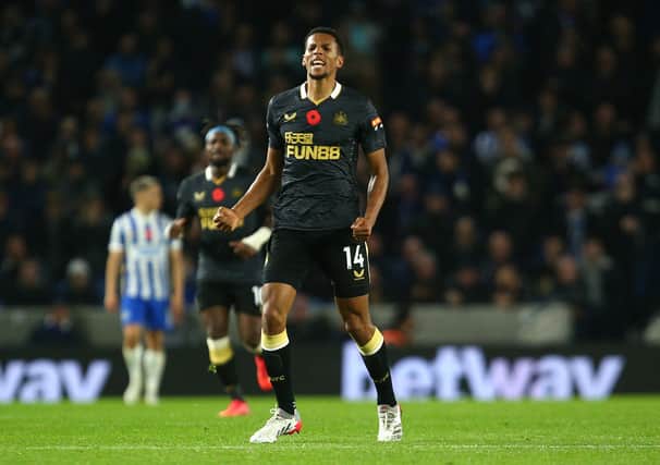 Newcastle United midfielder Isaac Hayden. (Photo by Charlie Crowhurst/Getty Images)