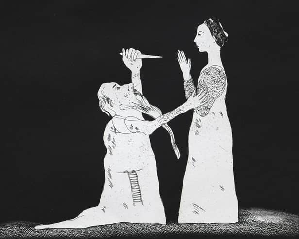 David Hockney, Old Rinkrank Threatens the Princess, David Hockney