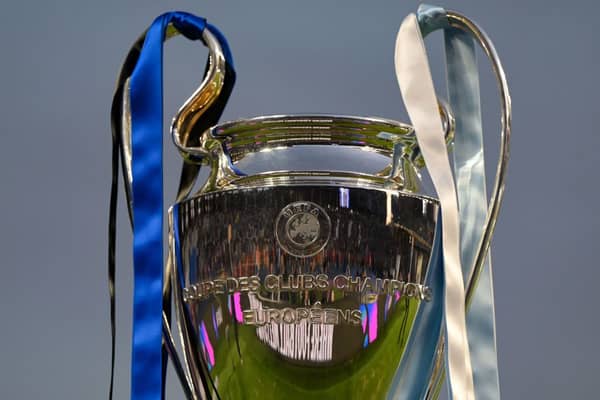 The 32 teams involved in the 2023-24 Champions League group stage, including Newcastle United, have been confirmed.  (Photo by OZAN KOSE/AFP via Getty Images)