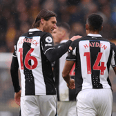 Newcastle United midfield pair Jeff Hendrick and Isaac Hayden. (Photo by Naomi Baker/Getty Images)