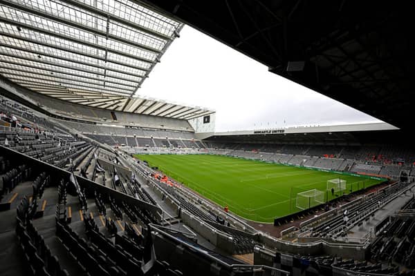 NEWCASTLE UPON TYNE, ENGLAND - AUGUST 27: (THE SUN OUT, THE SUN ON SUNDAY OUT) General view before the Premier League match between Newcastle United and Liverpool FC at St. James Park on August 27, 2023 in Newcastle upon Tyne, England. (Photo by Andrew Powell/Liverpool FC via Getty Images)