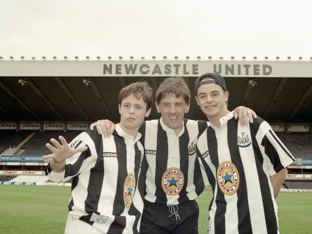 Newcastle United and Adidas have reunited. . (Photo by Gary M Prior/Allsport/Getty Images)