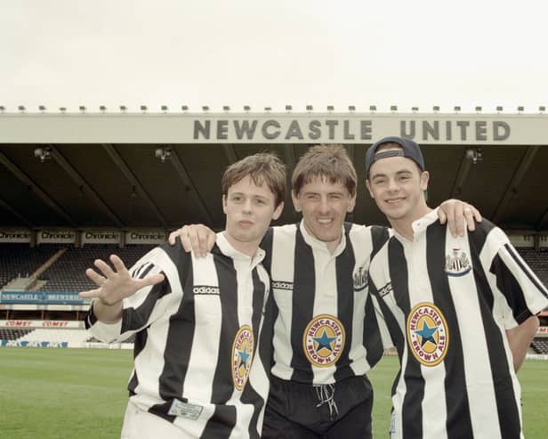 Newcastle United and Adidas have reunited. . (Photo by Gary M Prior/Allsport/Getty Images)