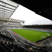 General view before the Premier League match between Newcastle United and Liverpool FC at St. James Park on August 27, 2023 in Newcastle upon Tyne, England. (Photo by Andrew Powell/Liverpool FC via Getty Images)