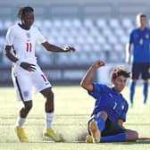 Newcastle United have signed England youth international Trevan Sanusi (left) from Birmingham City. (Photo by Marco Luzzani/Getty Images)