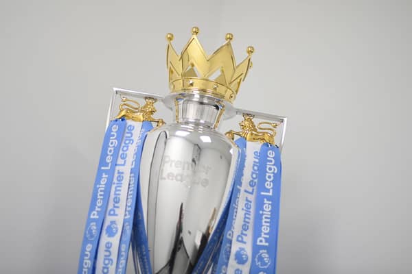 A general view of the Premier League trophy.  (Photo by Michael Regan/Getty Images)