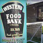 Bob McKay has made the giant tin with the help of his family.