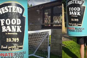 Bob McKay has made the giant tin with the help of his family.