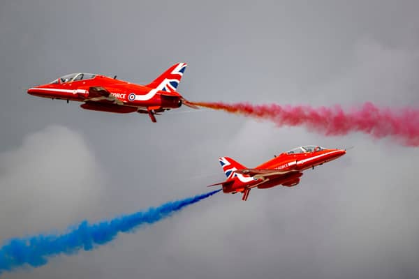 Where and when will the Red Arrows be performing at the 2023 Great North Run?
