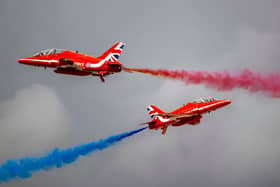Where and when will the Red Arrows be performing at the 2023 Great North Run?