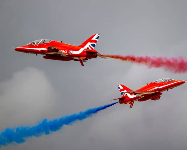 Where and when will the Red Arrows be performing at the 2023 Great North Run?