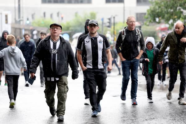Newcastle United fans make their way to St James’ Park (Image: Getty Images)