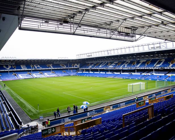  A general view of Goodison Park ahead of the pre-season friendly match between Everton and Sporting Lisbon at Goodison Park on August 5, 2023 in Liverpool, England. (Photo by Jess Hornby/Getty Images)